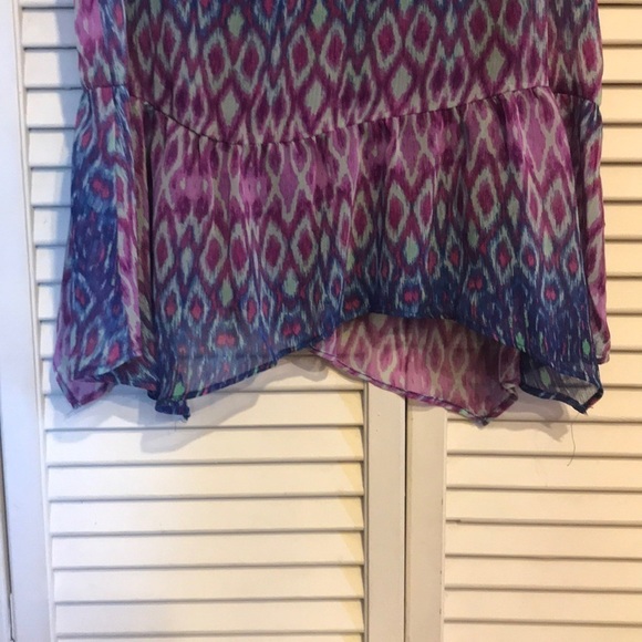 3 for $30 Peplum style purple & blue blouse Small - Picture 4 of 9